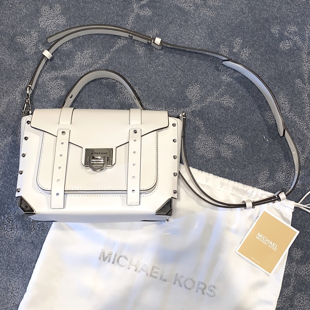 Michael Kors Manhattan White Crossbody & Hand Bag